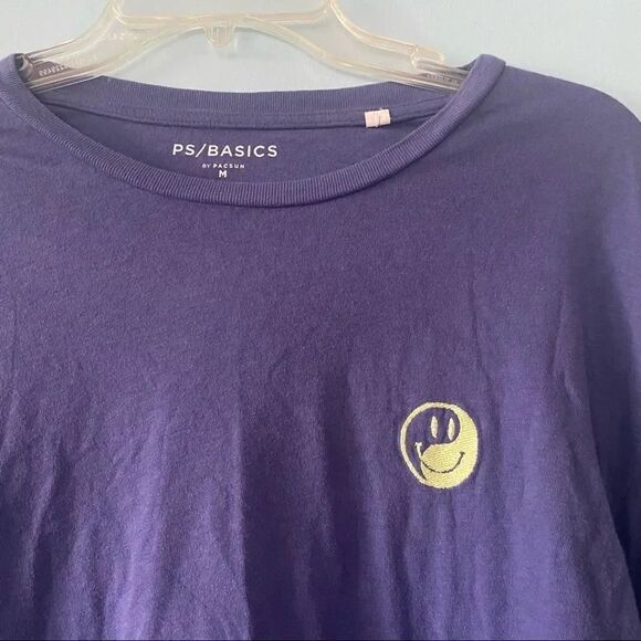 Pacsun Purple Smiley Long Sleeve - Picture 4 of 5